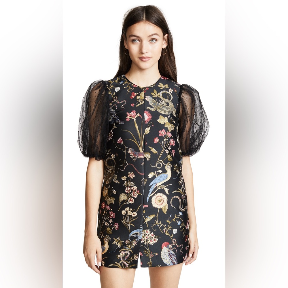 Red Valentino Floral Embroidered Dress